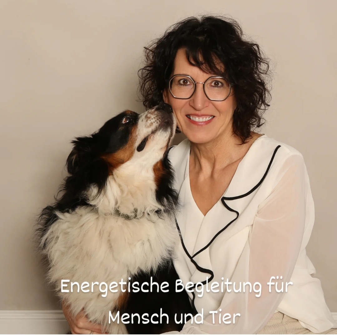 Elfriede Härtl mit ihrem Berner Sennenhund